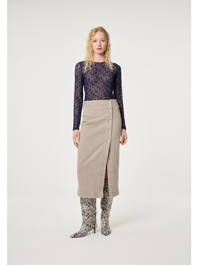 Fabienne Chapot Fabienne Chapot Spódnica maxi 8719561383935 Beżowy Regular Fit