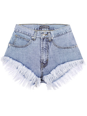 MissDenim MissDenim Szorty jeansowe High Waist Niebieski Regular Fit
