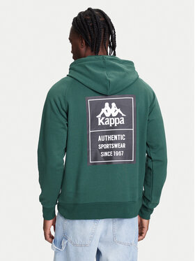Kappa Kappa Bluza Authentic 321W7GW Zielony Regular Fit