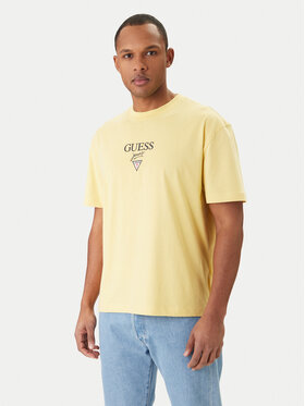 Guess Jeans Guess Jeans T-Shirt M6RI45 K8HM0 Žlutá Oversize