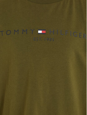 Tommy Hilfiger Bluza Essential KS0KS00202 Zelena Regular Fit