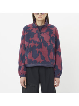 Salomon Salomon Bluza techniczna CHROMA FLEECE CROP HZ W Granatowy Regular Fit