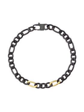 Manoki manoki Bransoletka BA1112BG Czarny
