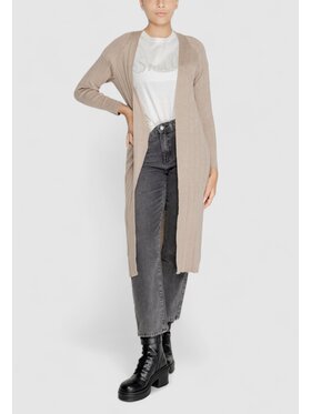 ONLY ONLY Cardigan ONLTESS LS LONG OPEN CARDIGAN KNT Beige Long Fit