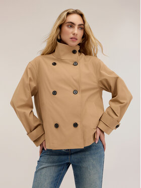 Motivi Motivi Cappotto invernale R039Q001178N002 Crema Boxy Fit
