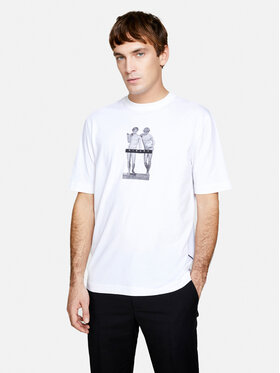Sisley Sisley T-shirt 3I1XS103I Bijela Regular Fit
