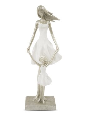 MIAhome MIAhome Figurka mamy i córki FIGURINES Srebrny