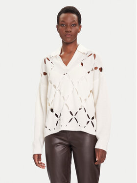 Liu Jo Liu Jo Sweater MF5038 MS009 Fehér Regular Fit