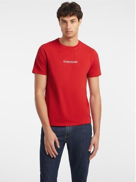 Guess Jeans Guess Jeans T-Shirt 165543 Czerwony Classic Fit