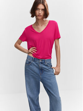 Mango Mango T-Shirt Vispi 57030254 Růžová Regular Fit
