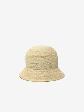 Paris+Hendzel Paris+Hendzel Kapelusz Raffia Bucket Hat - No.01 Biały