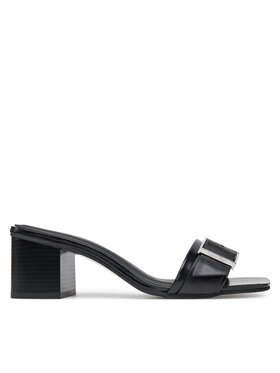 Calvin Klein Calvin Klein Шльопанці Heel Mule 50 W/Buckle - Lth HW0HW02478 Чорний