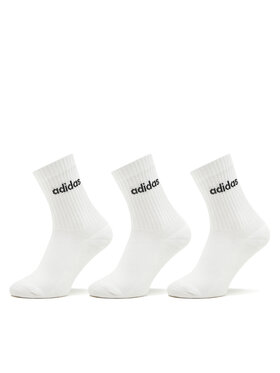 adidas adidas Hohe Unisex-Socken Linear Crew Cushioned Socks 3 Pairs HT3455 Weiß