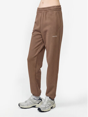 La Mania La Mania Spodnie dresowe COZY Brązowy Basic Fit