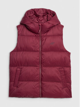 4F 4F Αμάνικο Μπουφάν MIDSHOP TEXTILE Μπορντό Regular Fit