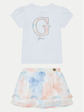 Guess Guess Набір футболка та спідниця K5RG03 K6YW0 Білий Regular Fit