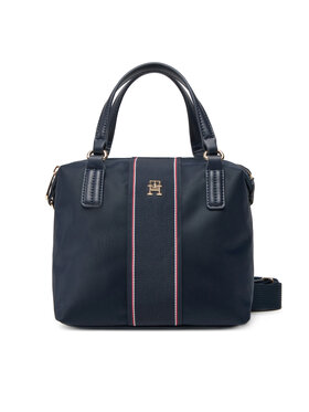 Tommy Hilfiger Tommy Hilfiger Torebka Poppy Small Tote Corp AW0AW17204 Granatowy