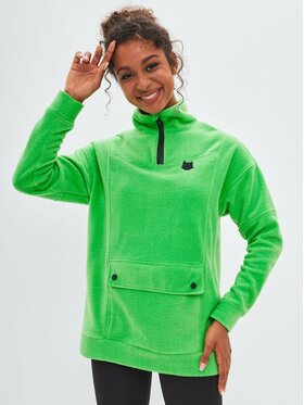Manii'ta Lacitta Manii'ta Lacitta Polar Women's Fleece sweatshirt CATFLEES Zielony Loose Fit