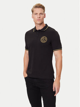 Versace Jeans Couture Versace Jeans Couture Polo 79GAGT00 CJ01T Czarny Slim Fit