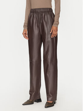 2NDDAY 2NDDAY Pantaloni di pelle 2251561672 3091 Marrone Regular Fit
