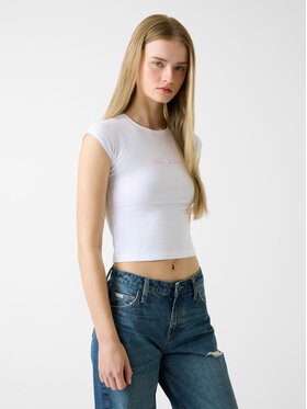 Guess Jeans Guess Jeans T-Shirt 180636 Bílá Classic Fit