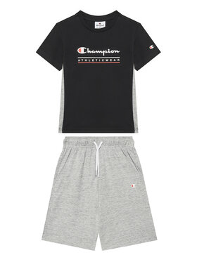 Champion Набір футболка та шорти 306992 Чорний Regular Fit