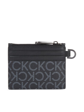 Calvin Klein Calvin Klein Étui cartes de crédit Subtle Mono 6Cc Holder W/Zip K50K509236 Noir