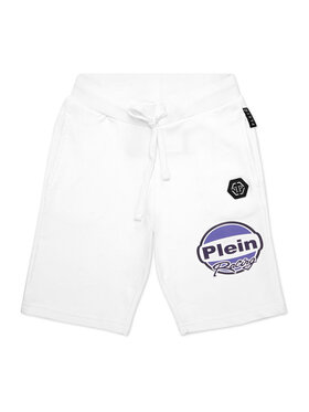 PHILIPP PLEIN PHILIPP PLEIN Pantaloncini 28181 Bianco Jogger Fit