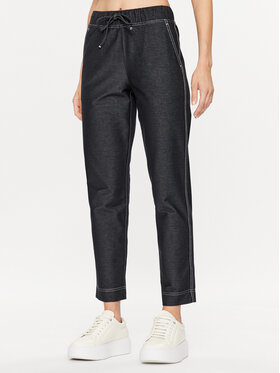 Max Mara Leisure Max Mara Leisure Текстилни панталони Adria 23378602 Сив Regular Fit