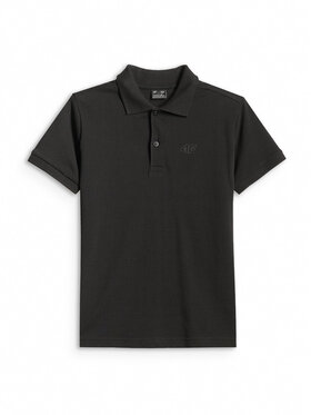 4F 4F Polo BASIC+ Czarny Regular Fit
