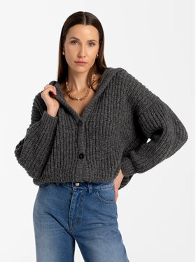 MANDRAGORA MANDRAGORA Sweter Roye Szary Regular Fit