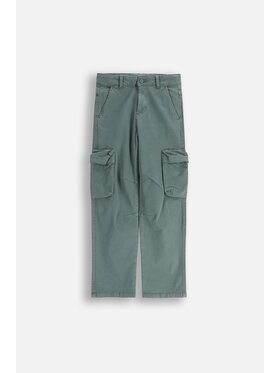 Coccodrillo Coccodrillo Kalhoty z materiálu ZC5119101YBJ-011 Zelená Regular Fit