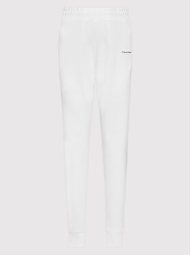Calvin Klein Curve Calvin Klein Curve Spodnie dresowe Inclusive Micro Logo K20K204884 Biały Regular Fit