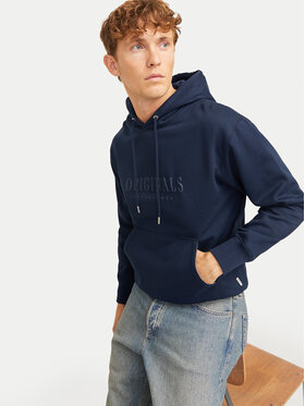 Jack&Jones Majica Dugih Rukava Frederiksberg 12262811 Tamnoplava Regular Fit