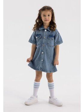 minoti minoti Sukienka jeansowa 22dress40 Niebieski Regular Fit