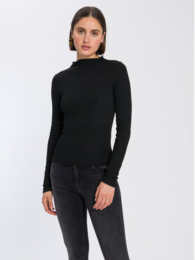 Cross Jeans Cross Jeans Bluzka 56038-020 Czarny Regular Fit