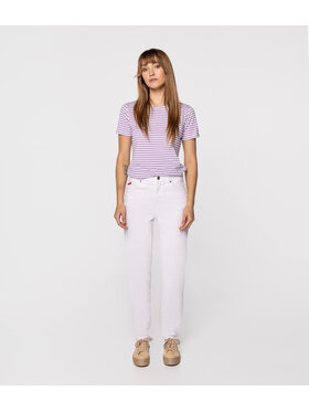 Lee Cooper Lee Cooper Jeansy MATEA 2424 Biały Mom Fit