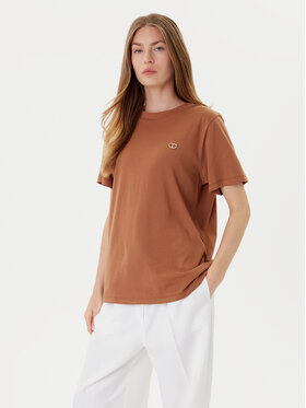 TWINSET TWINSET T-shirt 252TP2057 Smeđa Loose Fit
