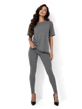 Agatha Studio Agatha Studio Komplet bluzka i spodnie A26SS-KA-K28 Szary ciemny Regular Fit