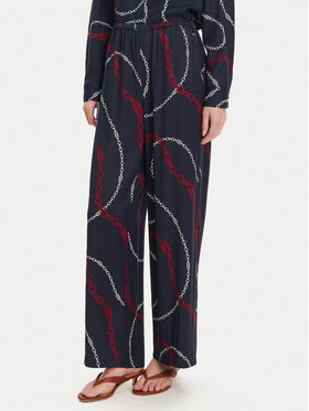 Tommy Hilfiger Tommy Hilfiger Kalhoty z materiálu WW0WW44542 Tmavomodrá Relaxed Fit