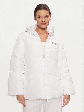 EA7 Emporio Armani EA7 Emporio Armani Winterjacke 6DTB18 TN8AZ 1100 Weiß Relaxed Fit