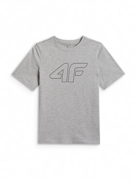 4F 4F T-shirt BASIC+ Grigio Regular Fit