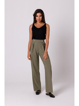 BeWear BeWear Dámske nohavice B252 Zelená Regular Fit