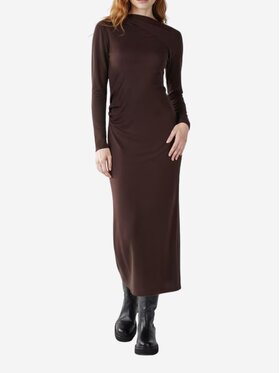 Rinascimento Rinascimento Abito da cocktail Abito donna Marrone Regular Fit