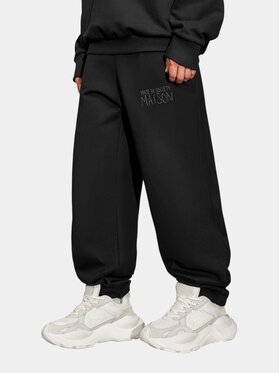 MADE BY SOCIETY MADE BY SOCIETY Spodnie materiałowe WANE - P17504 Czarny Basic Fit