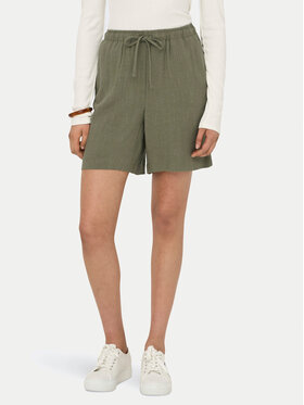 ONLY ONLY Pantaloncini di tessuto Siesta 15333032 Verde Loose Fit
