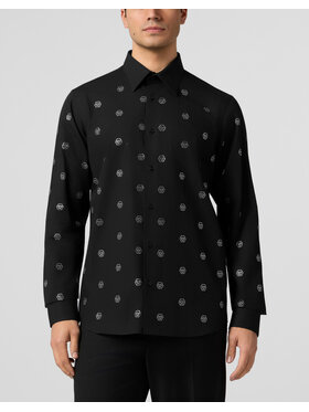 PHILIPP PLEIN PHILIPP PLEIN Koszula 28975 Czarny Fitted Fit