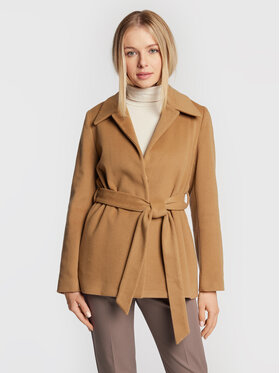 Calvin Klein Calvin Klein Wollmantel K20K204154 Braun Regular Fit