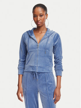 Juicy Couture Juicy Couture Світшот Madison  JCWAS225306 Голубий Slim Fit