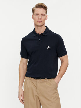 Tommy Hilfiger Tommy Hilfiger Polokošeľa Interlock MW0MW34783 Tmavomodrá Regular Fit